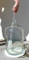Cleaning a 5 gallon water jug